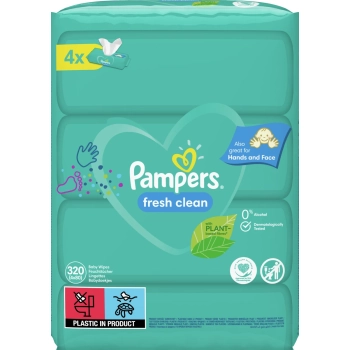 Pampers Fresh Clean Chusteczki Nawilżone 320 szt.