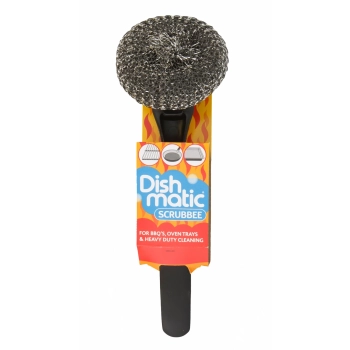 Dishmatic Scrubbee Zmywak ze Stali Nierdzewnej do Grilla, Piekarnika